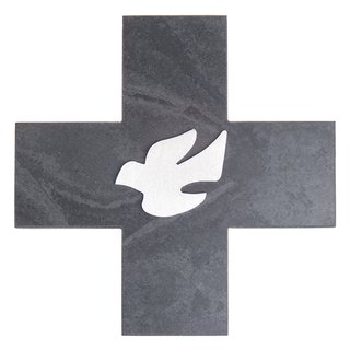 Natursteinkreuz, Taube