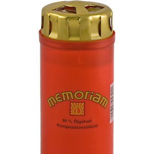 Memoriam Grabkerze rot