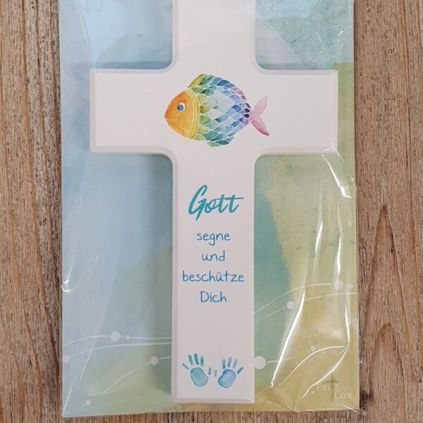 Holzkreuz 'Gott segne & beschütze Dich'