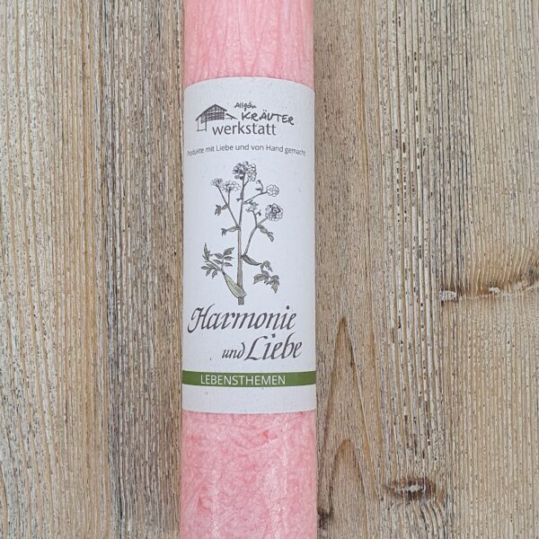 Allgäuer Heilkräuter-Kerze „Harmonie und Liebe“