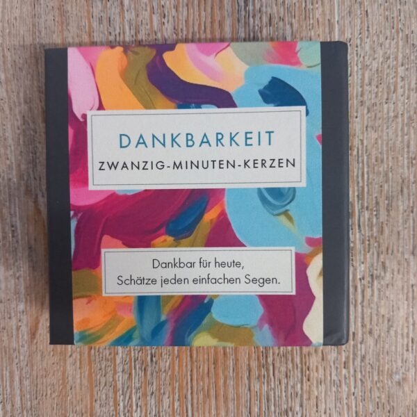 Zwanzig-Minuten-Kerzen Dankbarkeit