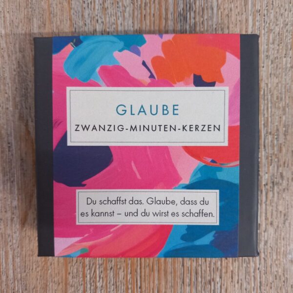 Zwanzig-Minuten-Kerzen Glaube