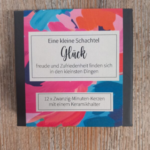 Zwanzig-Minuten-Kerzen Glück