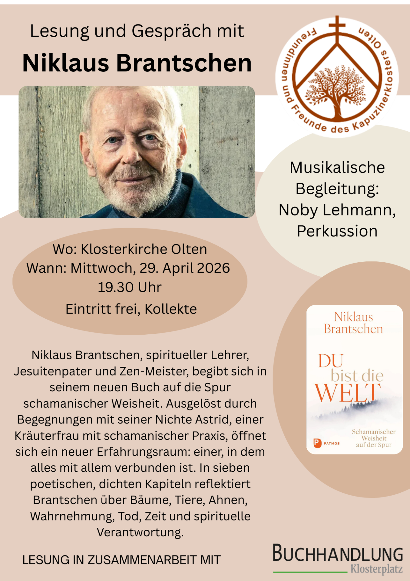 Lesung mit Niklaus Brantschen