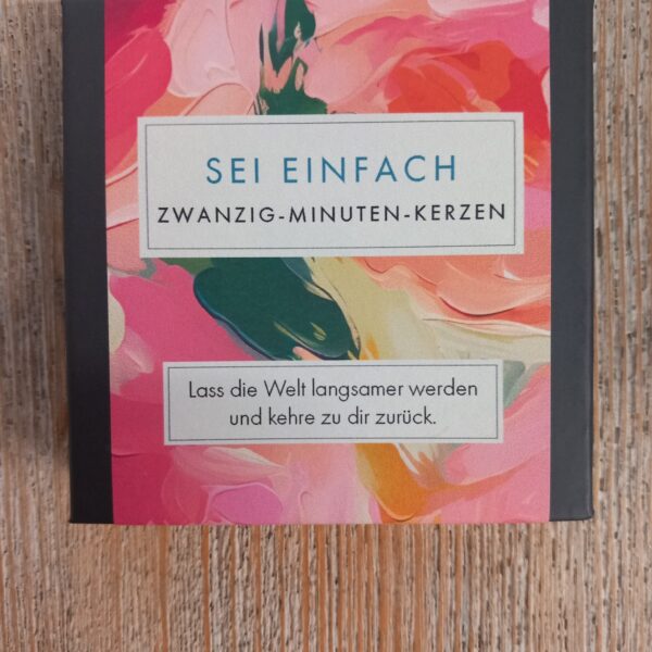 Zwanzig-Minuten-Kerzen Sei einfach