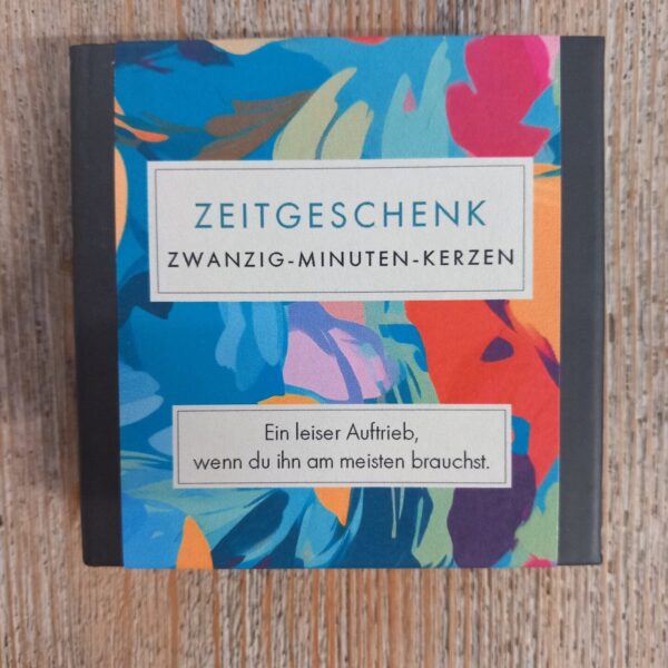 Zwanzig-Minuten-Kerzen Zeitgeschenk