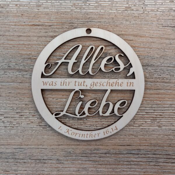 Holz-Rondelle zum Aufhängen