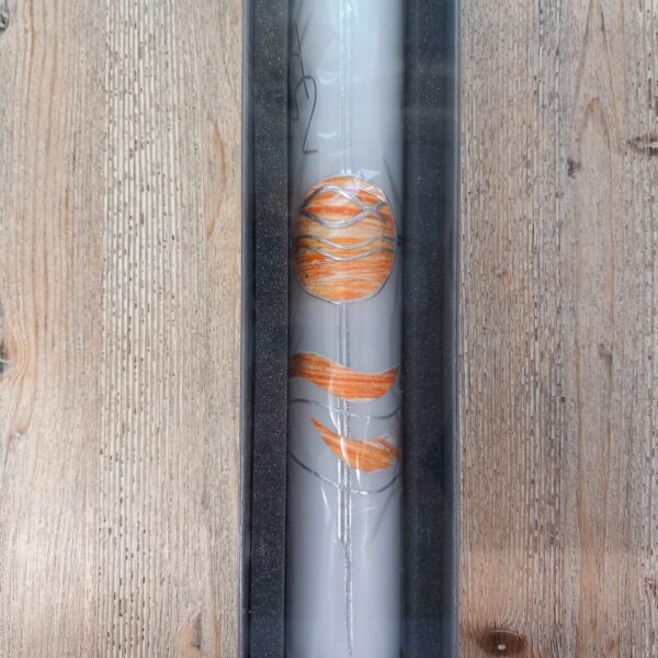 Taufkerze orange